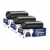 OFIXO – Premium Garbage Bag – Medium Size -19X21 Inches – Pack of 1-30 Bags – for Dustbin/Trash (Pack of 3 (90 Pcs))