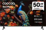 Coocaa S4U Plus 126 cm (50 inch) Full HD LED Smart Coolita TV 2025 Edition with Dolby Audio| Narrow Frame Design| Eye Care Technology| 300+ Live Channels| Voice Control by Coolink App(50S4U Plus)