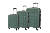 Kamiliant American Tourister Harrier | Trolley Bag Set of 3 (55+68+79cms) for Travel| Hard Case Polypropylene (PP) Suitcase | 360° 4-Wheel Luggage Trolley Bag | Combination Lock | Slate Grey