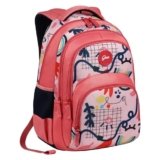 Gear Diva 41L Extra Large Water Resistant School Bag/Casual 5 Compartment Backpack/Daypack/Travel Backpack/College Bag Kids Bag For Girls, 38 Lt – Pink