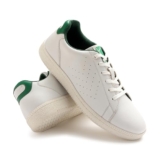 hummel Classic Pinnacle Casual Sneaker for Women Lightweight Breathable with Enhanced Comfort Cushioned Insole and Slip-Resistant Work and Play Casual Shoes- UK 3 White & Green