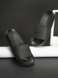 RED TAPE Men Slides(Black , 9)