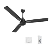 Crompton Energion Caelum 1200mm BLDC Ceiling Fan | Remote & Regulator Control | BEE 5 Star Rated Energy Efficient | 4 Year Manufacturer’s Warranty on Motor | Matt Black