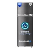 Samsung 467 L, 3 Star, Convertible 5-in-1, Digital Inverter, Frost Free Double Door, Bespoke AI WiFi Refrigerator (RT80H51C3KHL, Luxe Black, 2026 Model)