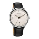 Titan Timeless Treasures Quartz Analog with Date White Dial Black Leather Strap Watch for Men – 10023SL05