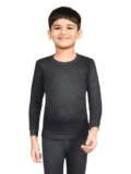 LUX PARKER Unisex’s Regular Fit Undershirt (Parker_Kids_RN_TOP_BM_1PC_Black Melange 50cm)