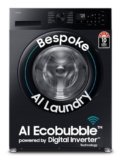Samsung 12 kg, 5 Star, Super Speed, Wi-Fi, Hygiene Steam with Inbuilt Heater, Digital Inverter, Fully-Automatic Front Load Washing Machine (WW12DG5B24ABTL, Black)