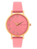 French Connection Leather Analog Pink Dial Women’s Watch-Fc20-63H-R