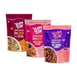 Yogabar Wholegrain Breakfast Muesli |Fruits Nuts and Seeds | Dark Chocolate Cranberry |No Sugar Super Muesli |400gm Each