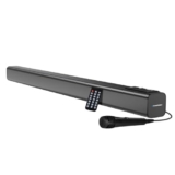 Blaupunkt SBA50 PRO Wireless Bluetooth Soundbar with 2400 mAh Built-in Battery I 4 Full Range Speakers I HD Sound I Sleek Premium Design I Guitar & Mic Input for Karaoke I EQ Modes