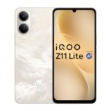 iQOO Z11 Lite 44W 5G (Solar Flame, 4GB RAM, 128GB Storage) | 6500mAh Battery with 44W Fast Charging* | Dimensity 6300 with 579k+ AnTuTu Score* | OriginOS 6.0 with AI Creation* & Private Space*