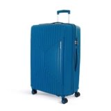 KAMILIANT by American Tourister Medium Savvy 70 Cms Check-in (PP) Hard Sided 8 Wheels Spinner Luggage/Suitcase/Trolley Bag (Deep Ocean) (Double Wheel) Blue