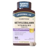 Cureveda Liposomal Vitamin B12 1500 mcg Tablets, 90 Count