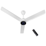 INALSA BLDC Ceiling Fan 1200mm Aero Swift Edge|Ceiling Fan with Remote Control Timer/Boost Mode|BEE 5 Star Rated Energy Efficient|Low Noise|High Air Delivery|LED Indicator|3 Yr Warranty on Motor,White