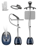 OWNAIR Steam iron with Stand, Vertical Standing Garment Steamer, 2.1L Water Tank, 35 g/min, 10 Heat modes, 2200 watt, Adjustable Iron Board, Horizontal and Vertical, 1 year warranty by OWNAIR