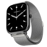 Fire-Boltt Ninja Call Pro Max Ultra Bluetooth Calling Smart Watch, 2.01″ HD Display, 120+ Sports Modes, Health Suite, AI Voice Assistance, SpO2 Smartwatch for Men & Women – Silver Link