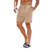 Diverse Men’s Corduroy Casual Shorts Solid Beige Color Soft Breathable Relaxed Fit Perfect for Workout, Beach & Summer Shorts 2 Pocket with Drawstring Waist Everyday Wear