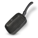 BERGNER Senator Diecast Aluminium Non-Stick Square Grill Pan (Black, 24cm)