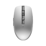HP 710 Rechargeable Silent Mouse/6 Programmable Buttons/90-Day Rechargeable Battery Life Track-On Glass Sensor(Silver) – Bluetooth