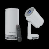 ZEBRONICS Zeb-Pixa Play 30 (2800 lm / 2 Speaker / Wireless / Remote Controller) Portable with 1080p Support, 90 Degree Tilt, Auto Keystone Adaptation, Built-in Netflix, Miracast, Up to 100-inch Screen Projector(White)