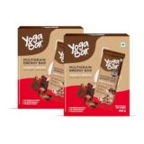 Yogabar Multigrain Energy Bars – Chocolate Chunk 20 Bars – Daily Protein Snack, High Energy & Nutrition Bars – with 8g Protein & 7g Fibre – No Preservatives – Pack of 2, 10 Bars each