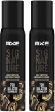 AXE SIGNATURE Dark Temptation Deodorant No Gas Body Perfume Deodorant Spray  –  For Men(400 ml, Pack of 2)