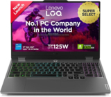Lenovo LOQ Intel Core i5 13th Gen 13450HX – (16 GB/512 GB SSD/Windows 11 Home/6 GB Graphics/NVIDIA GeForce RTX 3050) LOQ 15IRX9D2 Gaming Laptop(15.6 Inch, Luna Grey, 2.38 kg, With MS Office)
