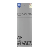 Haier 240L 2 Star Frost Free Top Mount Double Door Refrigerator|Cool Pad|200% Faster Ice Making in 49 Minutes (2026, HEF-252EGSA-P, Moon Silver)