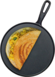 Greenchef pre seasoned Tawa for Dosa/Roti/Chapathi 280mm – Zesto Tawa 28 cm diameter(Cast Iron)