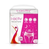 i activ Period Panty for Girls & Women | L-XL | 10’s Pack | Disposable Period Panties for Women for Heavy Flow Periods | Maternity Pads after Delivery | 360 Degree Protection | Waist Size – 31″ to 48″