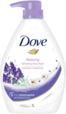 DOVE Lavender & Chamomile Go Fresh Body Wash with Relaxing Floral Scent(1000 ml)