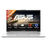 ASUS Vivobook Go 14 (2026),AMD Ryzen 5 40, AMD Radeon iGPU,16GB RAM,512GB SSD,FHD, 14″(35.5 cm),Windows 11 Home,M365 Basic(1 Year)* Office 2024,Cool Silver,1.38 Kg,E1404FA-EB1226WS,Thin & Light Laptop