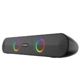 Nu Republic Partybox 165 with 10 Hrs Playtime, Dual 52mm Dynamic Driver, Mic for Receiving Calls, 16 W Bluetooth Soundbar (Black, 2.0 Channel)