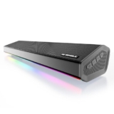 Nu Republic Partybox 250 with 25W Output, Upto 8 Hrs Playtime, 52mm Dynamic Driver, Vibrant RGB Light Bluetooth Soundbar (Black)