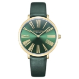 Kenneth Cole Quartz Analog Green Dial Green Leather Strap Watch for Women-KCWLA0027303LD