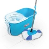 Gala | E-Quick Spin Mop with Big Bucket and 2 Refills| Microfiber Material | 180-Degree Rotating Spin Mop Handle | Hassle Free Cleaning Mop| Pack of 1 with 2 Refill(Blue Colour)