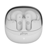 pTron Bassbuds Indie in-Ear TWS Earbuds w/ 10mm Drivers, 45Hrs Playtime, Dual HD Mic & AI-ENC Calls, Custom EQ, Mobile App, Bluetooth V5.4 Earphones, Voice Assistant, Type C Charging & IPX5 (White)