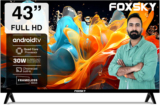 Foxsky 109 cm (43 inch) Full HD LED Smart Android TV(43FS-VS//43FSFHS)