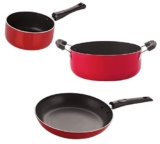 Nirlon Non-Stick Coated Dishwasher Safe Aluminium Kitchen Utencils Set of3 Pieces (2.6mm_SP(B)_CS22_TP24)