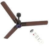 Polycab Wizzy Neo LED 1200mm BLDC Ceiling Fan with remote |BEE 5 Star Rated, Higher Air Delivery|LED Indicator,Reverse,Sleep and Breeze Mode |3 Years Warranty (Matt Brown Copper)