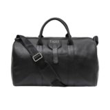POLICE Premium Travel Duffle Bag | Premium Texture Vegan Leather Duffle for Men & Women | Spacious Weekend & Gym Bag with Adjustable Shoulder Strap