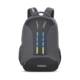 American Tourister Martt+ 01, 28L Laptop Backpack, Office Bag, Backpack Bag For Man and Women With Rain Cover, Ergo Back and Air Groove, Grey