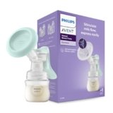 Philips Avent Essential Manual Breast pump SCF417/11 | Easy Silicone massage cushion & Ergonomic handle, Soft & Gentle, BPA Free (Manual Breast Pump)