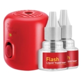 Good Knight Flash Liquid Vaporiser Combo Pack | Machine + Pack of 2 Refills | 2X Faster Than Before | Mosquito Repellent Refill | India s Most Powerful Liquid Vaporizer