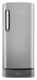 LG 210 L, 5 Star, Smart Inverter, Direct Cool Single Door Refrigerator (GLD2256ZAPZ, Shiny Steel, Fit Max Chiller Tray, Base stand with Drawer & Runs on Home Inverter)