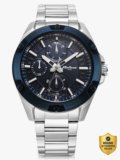 Titan Titan Octane Multifunction Blue Dial Silver Stainless Steel Strap Analog Watch  – For Men