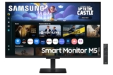Samsung 32″ (80cm) M5 Smart Monitor with Smart TV Experience|FHD 1920 x 1080|Screen Mirroring TV Plus|Speakers|Adaptive Sound|Wi-Fi|HDMI|Bluetooth|LS32FM500EWXXL|Black
