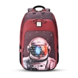 Gear Cosmonaut Backpack 19″/38L Large Water Resistant School Bag/Casual Backpack/Daypack/Kids Bag for Boys/Girls (Maroon-White)