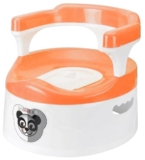 Mommers Baby Potty Training Seat, Floor Potty Trainer, Detachable Potty Bowl, Suitable for Boy/Girl Orange