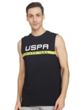 U.S. Polo Assn. Men Crew Neck Brand Print IYAE Fashion Vest – Pack of 1 (Black 2XL)